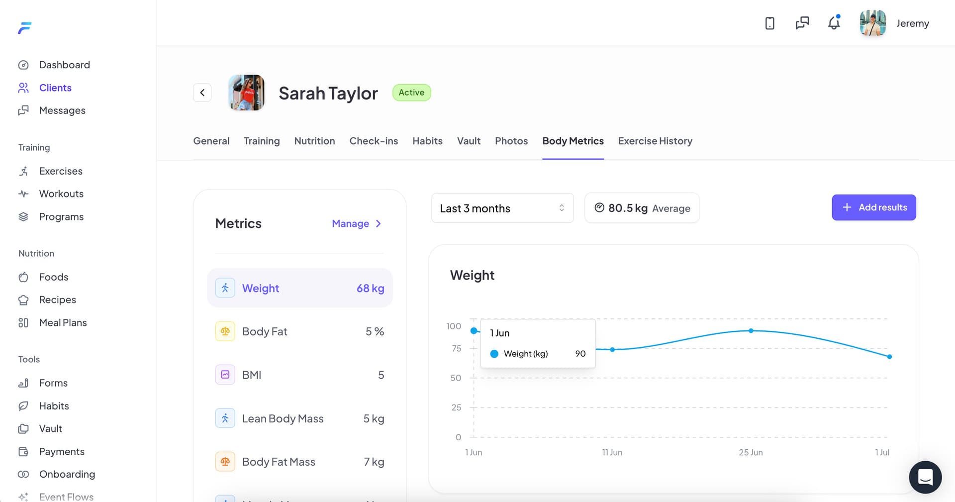 Progress tracking