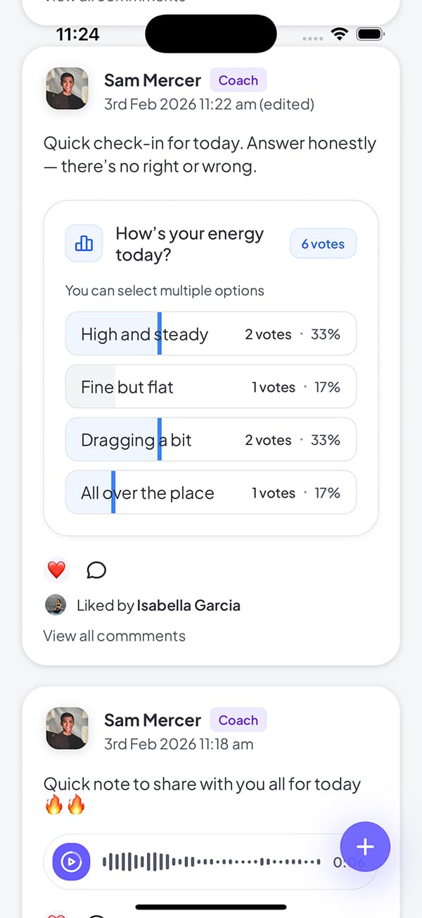 Thread poll view