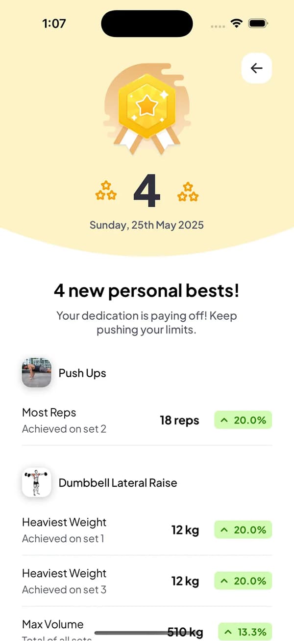 Personal bests and records