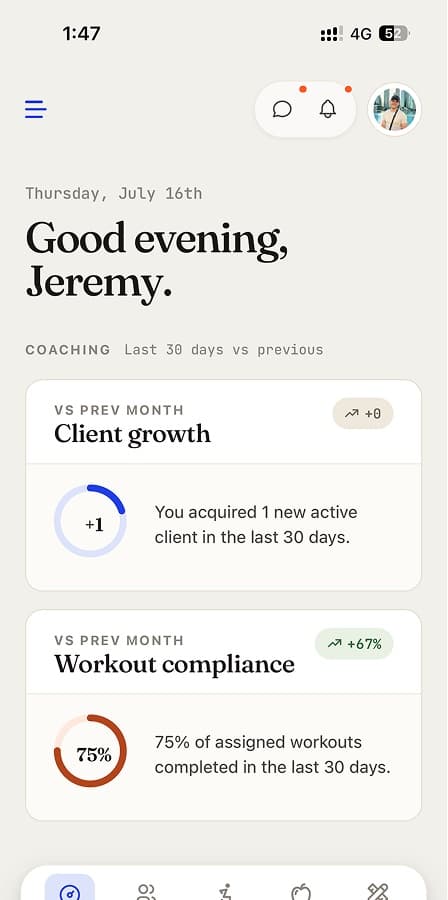 Coach app preview